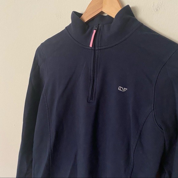 Vineyard Vines Navy Quarter Zip - Medium - Picture 3 of 6
